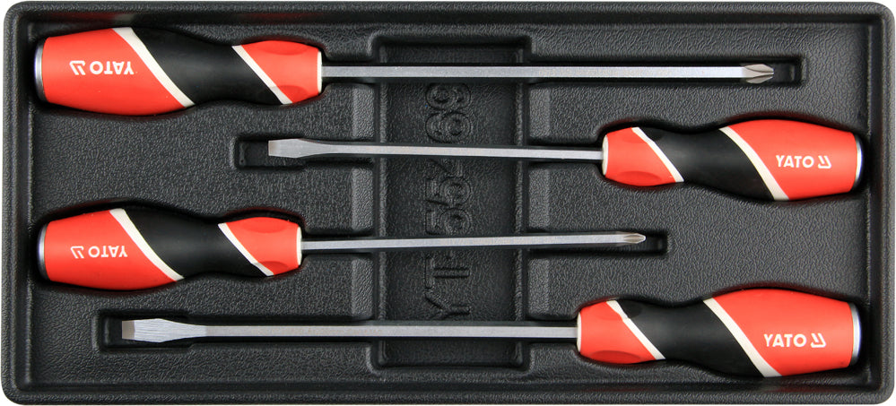 GO-THRU SCREWDRIVERS, 4PCS SET (YT-55469)
