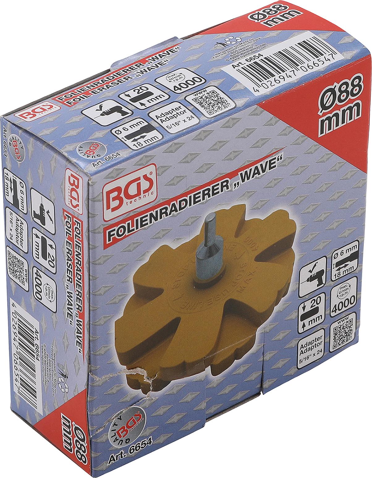 FOIL ERASER | WAVE-DESIGN | Ø 88 MM (6654)