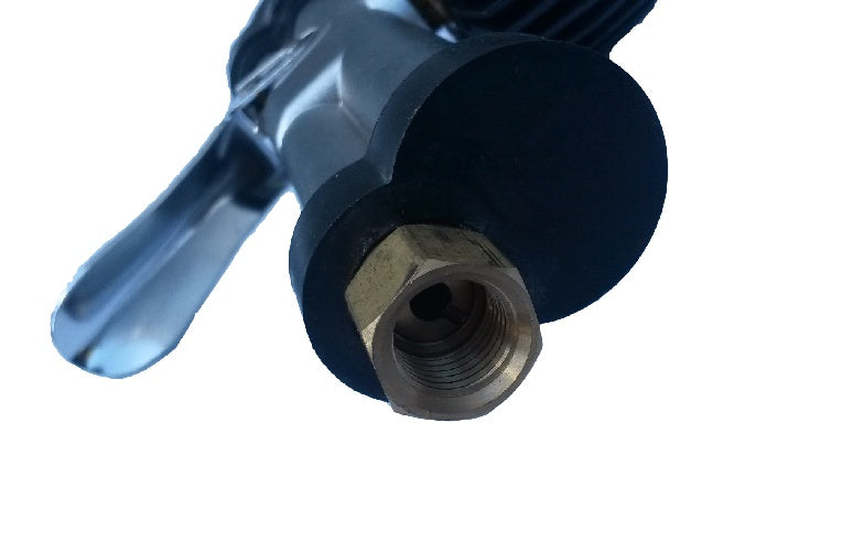INFLATOR GUN WITH PRESSURE GAUGE 11 BAR AND EXTENSION FOR DUAL WHEELS (H1828L)