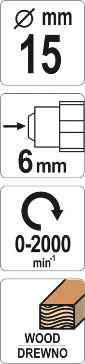 ROTARY RASP FOR WOOD 15MM (YT-61705)