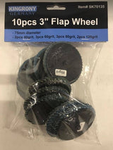 FLAP SANDING DISCS | Ø 75 MM | GRIT 40 / 60 / 80 / 120 | 10 PCS. (SK70135)