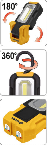 ROTATING HAND LAMP COB LED (82724)