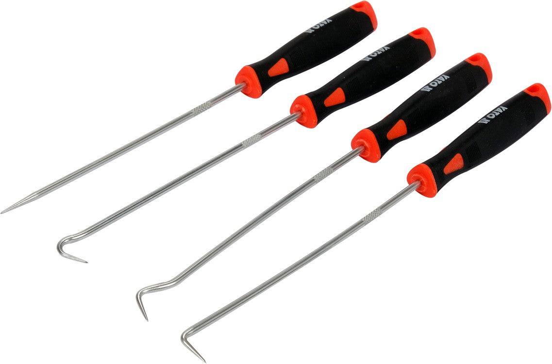 4 PC LONG PICK AND HOOK SET (YT-08429)