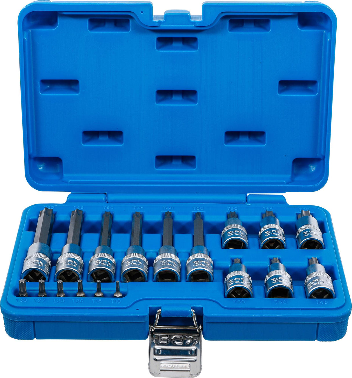 BIT SOCKET SET | 6.3 MM (1/4") / 12.5 MM (1/2") DRIVE | T-STAR (FOR TORX) | 18 PCS. (5173)