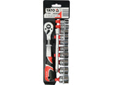 12 PCS SOCKET SET 3/8" (YT-38683)