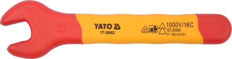 INSULATED OPEN-END WRENCH FOR ELECTRICIAN 8 MM VDE (YT-20952)