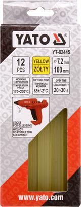 12 PCS SET GLUE STICKS 7,2X100MM YELLOW (YT-82445)