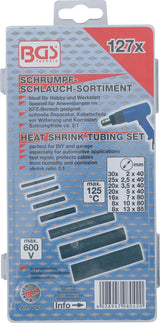 SHRINK TUBE ASSORTMENT | BLACK | 127 PCS. (8042)