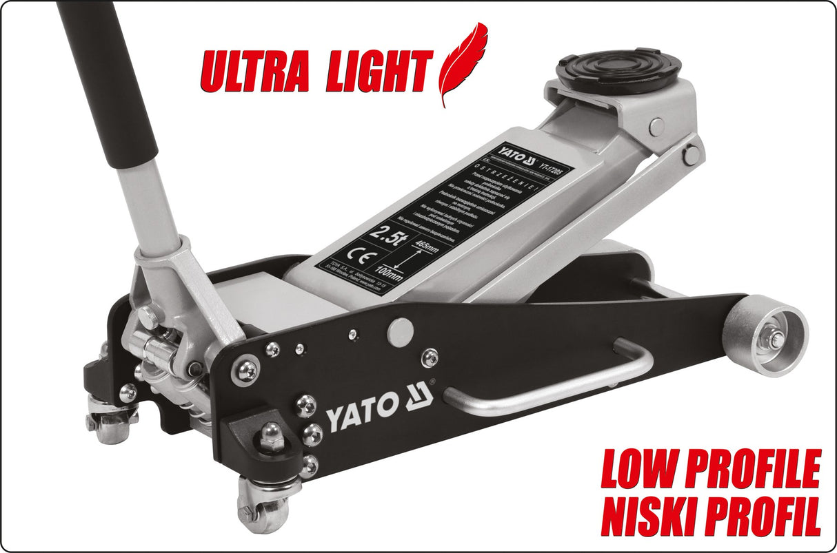 ALUMINIUM DUAL PUMP FLOOR JACK 2,5T (YT-17205)