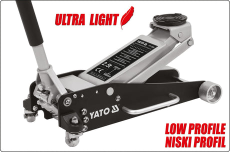 ALUMINIUM DUAL PUMP FLOOR JACK 2,5T (YT-17205)