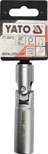 UNIVERS SPARK PLUG SOCKET 3/8" 14MM 12PT (YT-38512)