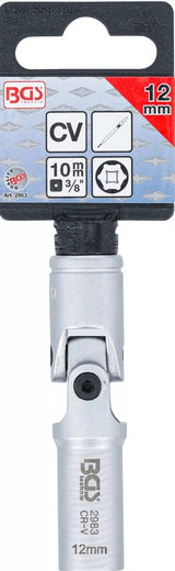 GLOW PLUG JOINT SOCKET, HEXAGON | 10 MM (3/8") DRIVE | 12 MM (2983)