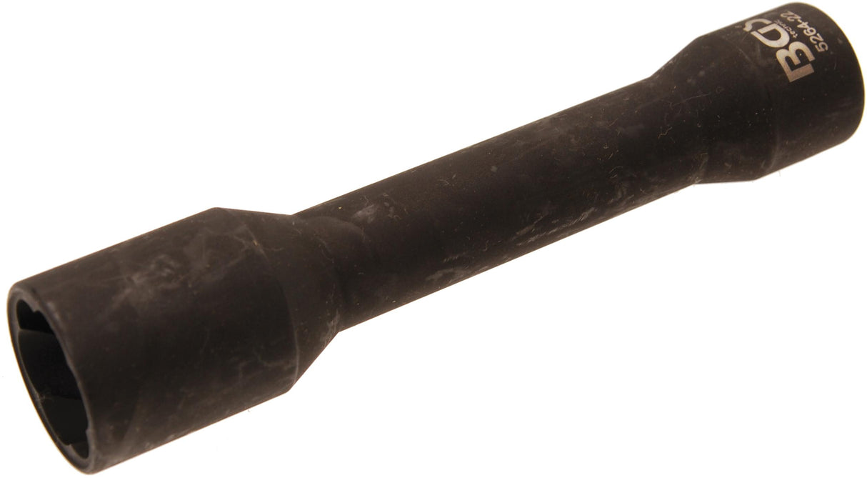 TWIST SOCKET (SPIRAL PROFILE) / SCREW EXTRACTOR, DEEP | 12.5 MM (1/2") DRIVE | 22 MM (5264-22)