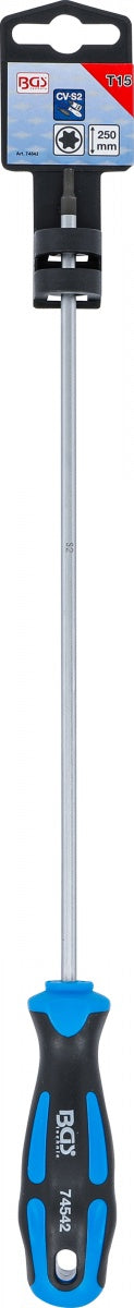 SCREWDRIVER | T-STAR (FOR TORX) T15 | BLADE LENGTH 250 MM (74542B)
