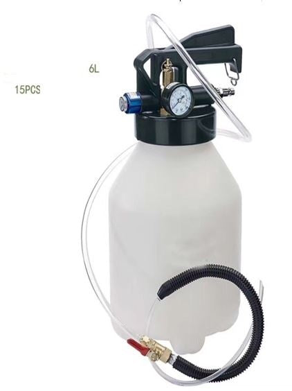 PNEUMATIC OIL FILLING AND EXTRACTION DEVICE WITH ATF ADAPTERS | 6 L | 15 PCS. (FD6L)