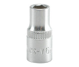 SOCKET  6MM 1/4" 6PT CV REGULAR (YT-1405)