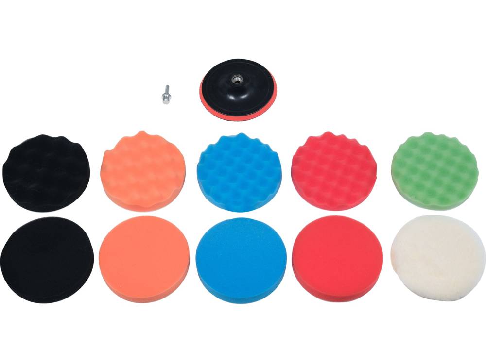 POLISHING PAD KIT 150MM M14 12PCS (YT-47932)