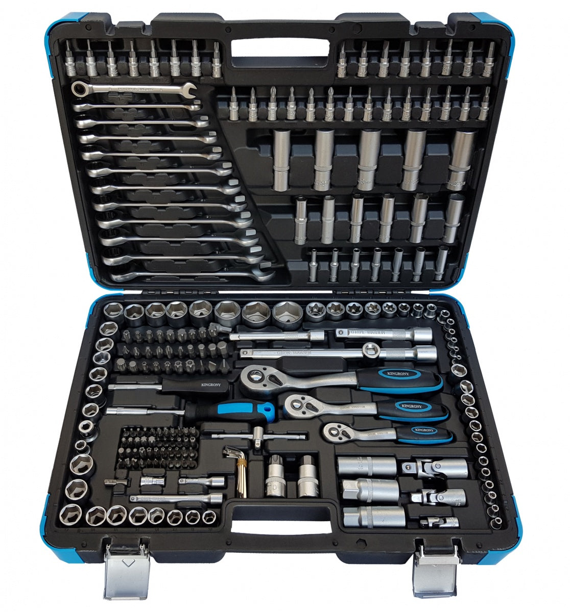 TOOL SET | RATCHETING WRENCHES | 6.3 MM (1/4") / 10 MM (3/8") / 12.5 MM (1/2") | 216 PCS. (KR121216R)
