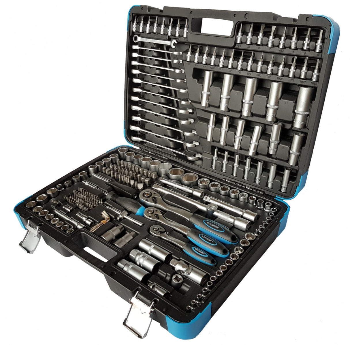 TOOL SET | RATCHETING WRENCHES | 6.3 MM (1/4") / 10 MM (3/8") / 12.5 MM (1/2") | 216 PCS. (KR121216R)