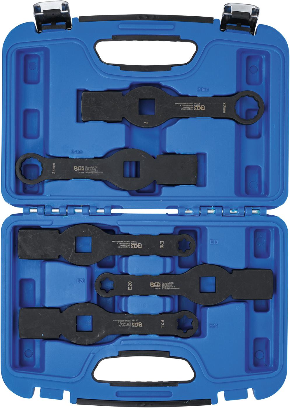 SLOGGING RING SPANNER SET | 12-POINT / E-TYPE (FOR TORX) | 5 PCS. (35310)