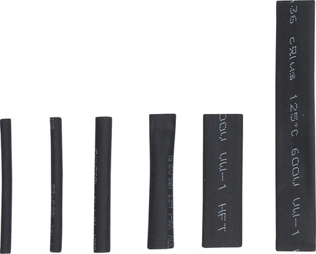 SHRINK TUBE ASSORTMENT | BLACK | 90 PCS. (88152)