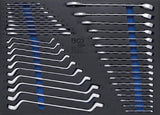 TOOL TRAY 3/3: OPEN END / RING SPANNERS | 35 PCS. (4089)