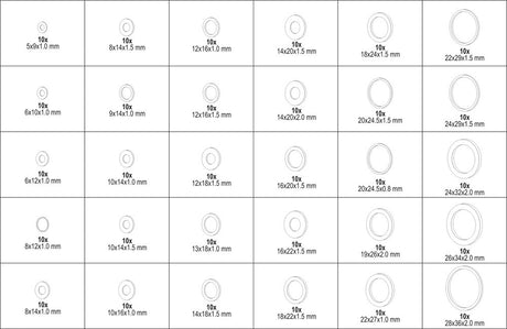 COPPER WASHER ASSORTMENT | 300 PCS. (SK01003)