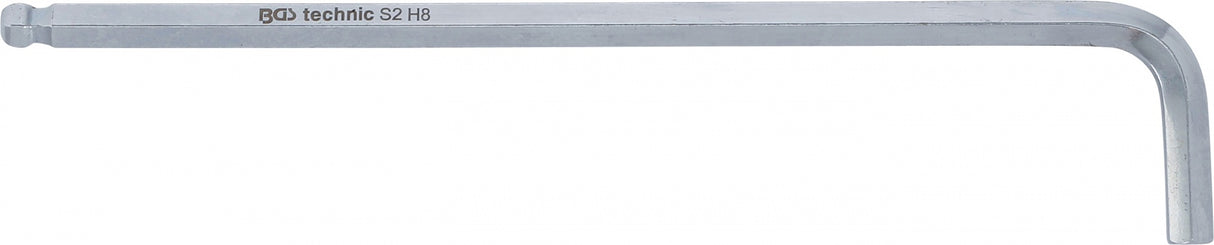 L-TYPE WRENCH | EXTRA LONG | INTERNAL HEXAGON / INTERNAL HEXAGON WITH BALL HEAD 8 MM (790-8)