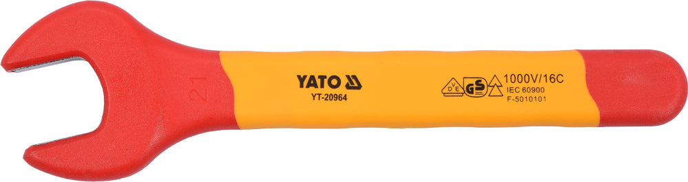 INSULATED OPEN END WRENCH 21MM VDE (YT-20964)