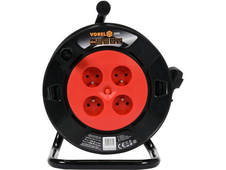 CABLE REEL 25M 4-SOCKETS 230V, 3X1,0MM2 (82682)