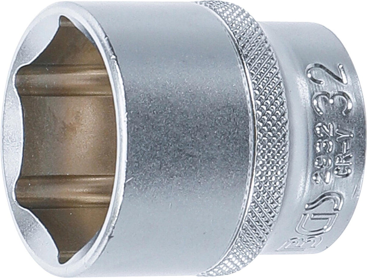 SOCKET, HEXAGON | 12.5 MM (1/2") DRIVE | 32 MM (2932)