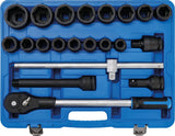 IMPACT SOCKET SET | 20 MM (3/4") DRIVE | 21 PCS. (5258)