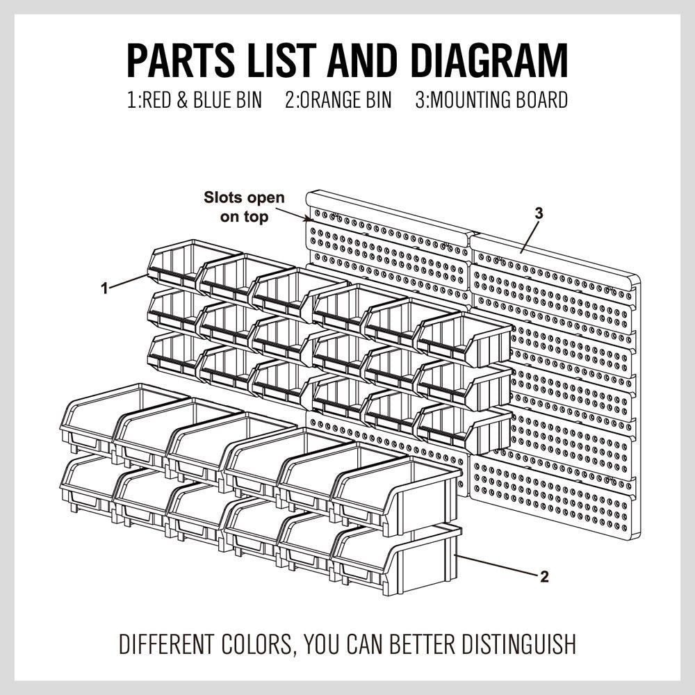 STAND WITH BOXES | WITH WALL MOUNTING PANEL | 30 PCS. (BN-002)