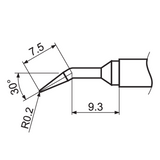 T12 SOLDERING IRON TIP, TIP TYPE: JL02 (YT-82492)