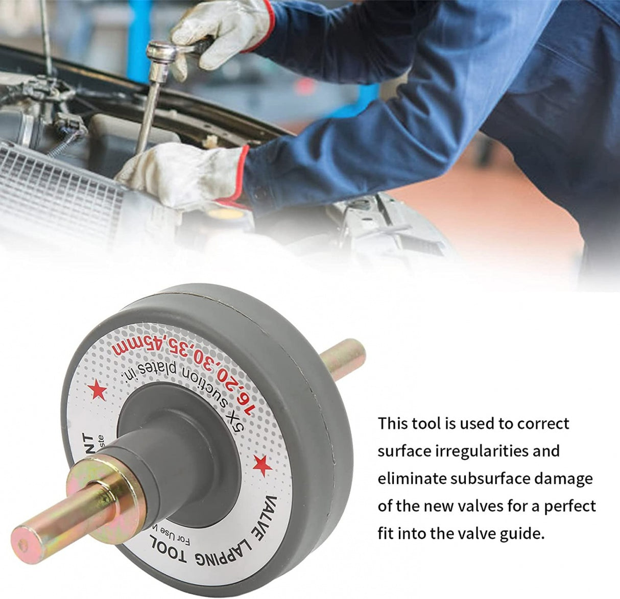 VALVE LAPPING TOOL FOR DRILL | 5 BITS (FB2804)