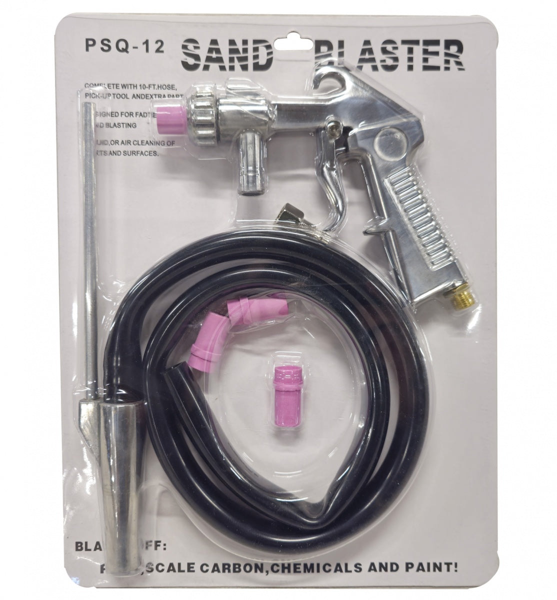 SANDBLASTER | WITH 4 CERAMIC NOZZLES | WITH HOSE (PSQ12)