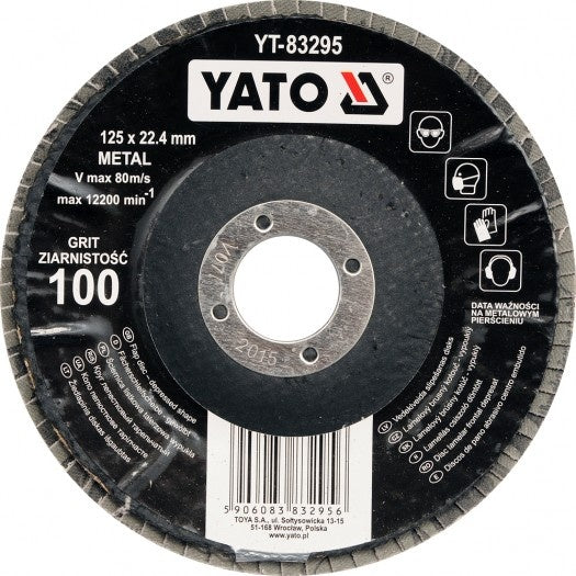 FLAP DISC- DEPRESSED 125MM P36 (YT-83291)