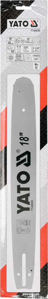 CHAINSAW GUIDE BAR 3/8" / 0,05" 18"U (YT-849355)