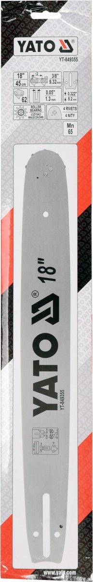 CHAINSAW GUIDE BAR 3/8" / 0,05" 18"U (YT-849355)