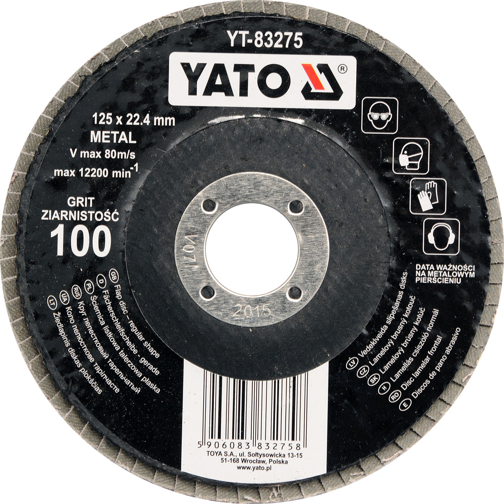 FLAP DISC- REGULLAR125MM P36 (YT-83271)