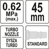 AIR BLOW GUN SHORT TURBO (YT-23722)