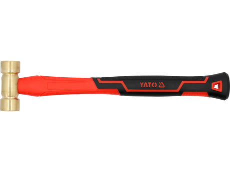 BRASS HAMMER WITH FIBERGLASS HANDLE 300G (YT-45291)