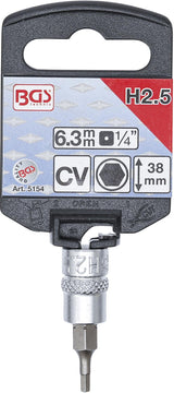 BIT SOCKET | 6.3 MM (1/4") DRIVE | INTERNAL HEXAGON 2.5 MM (5154)