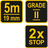 MEASURING TAPE 5M X 19 MM (10062)