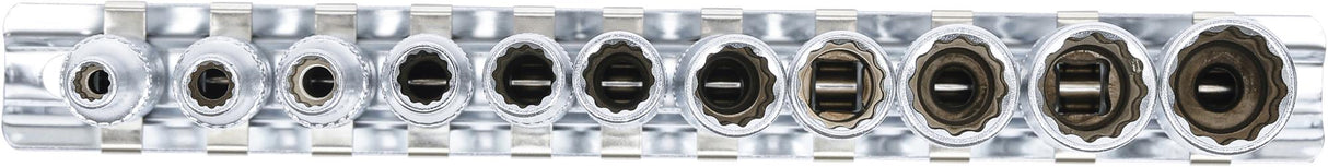 SOCKET SET, 12-POINT, DEEP | 6.3 MM (1/4") DRIVE | 4 - 13 MM | 11 PCS. (5251)