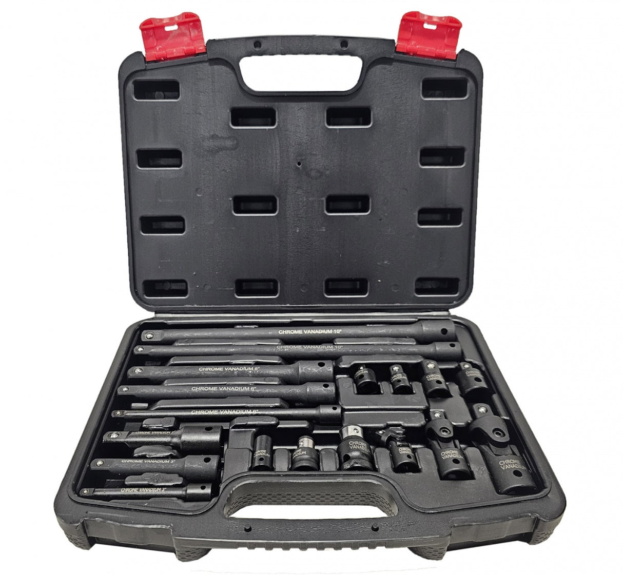 SET OF IMPACT EXTENSION BARS / ADAPTERS / JOINTS | 6.3 MM (1/4") / 10 MM (3/8") / 12.5 MM (1/2") | 18 PCS. (DT18S)