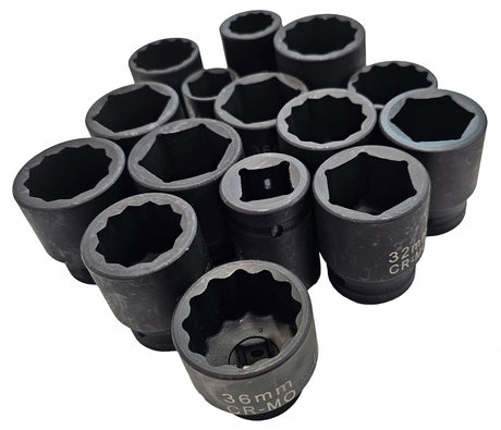 IMPACT SOCKET | 12-POINT | 12.5 MM (1/2") | 24 MM (S12-24B)