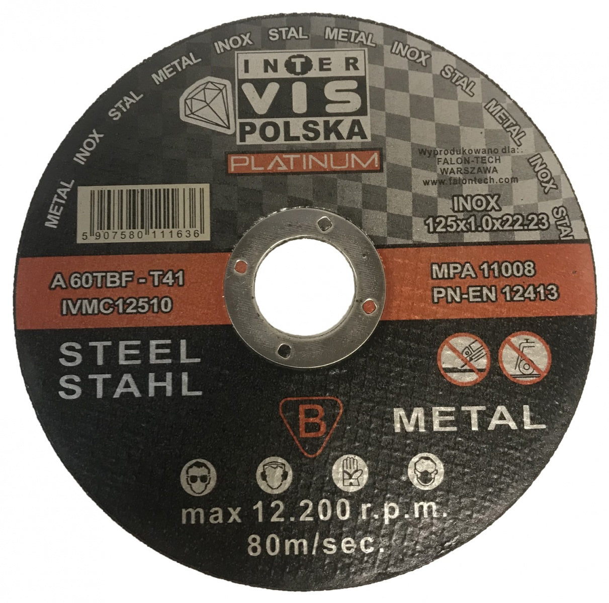 CUTTING DISC FOR METAL | 125X1.0X22.2 (SK11008)