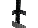 STORAGE RACK BLACK | 5 SHELVES | HDF BOARDS | 180 X 90 X 40 CM (78486)