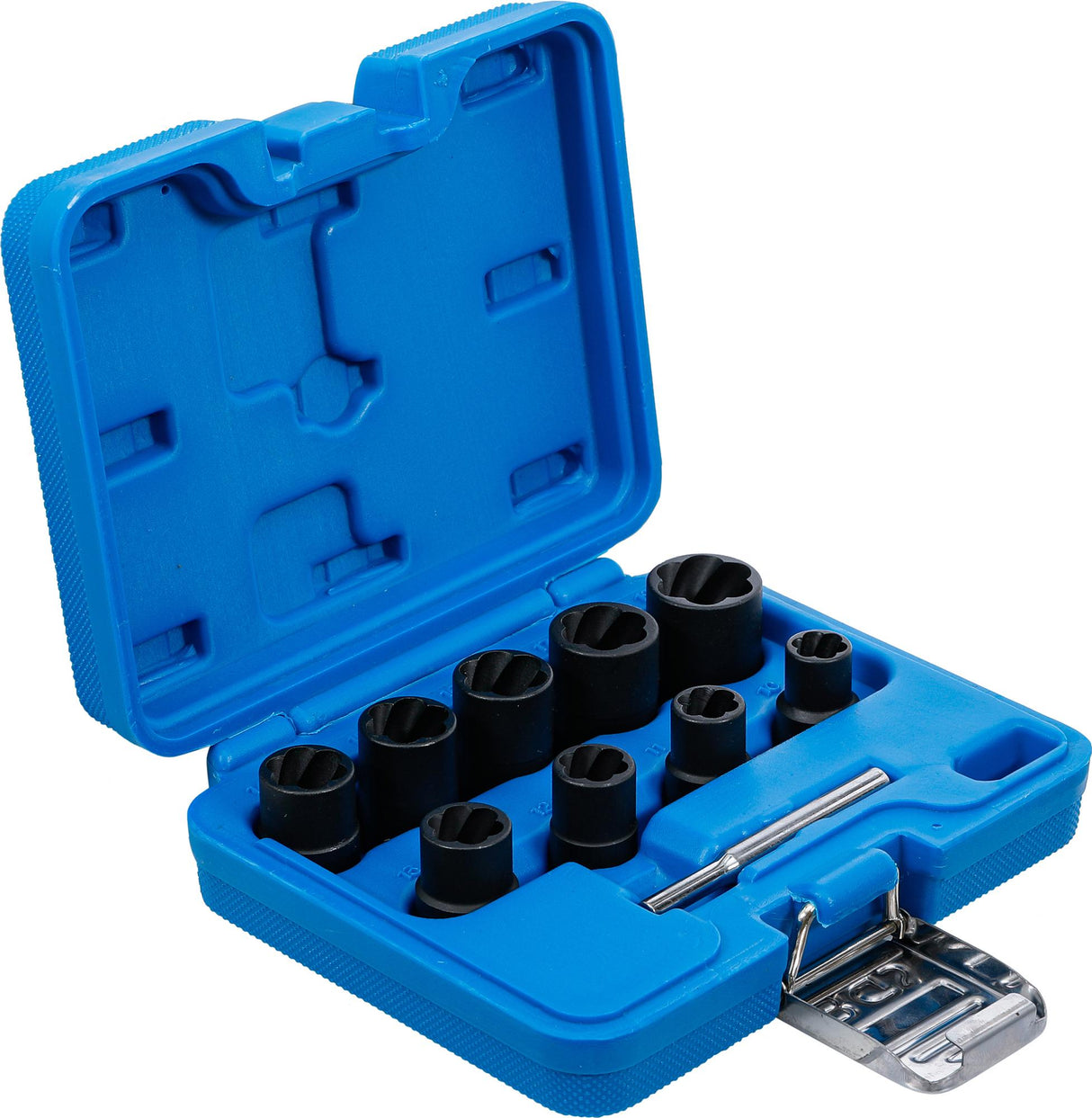 TWIST SOCKET SET (SPIRAL PROFILE) / SCREW EXTRACTOR | 10 MM (3/8") DRIVE | 10 - 19 MM | 10 PCS. (5265)